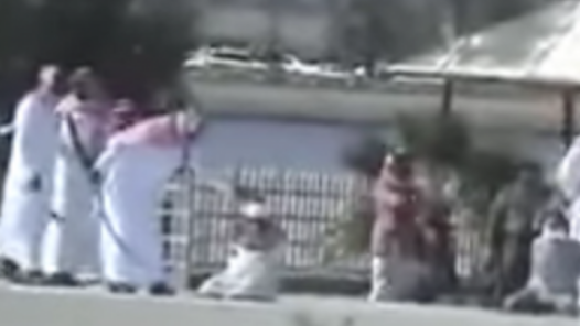 Esecuzione in Arabia Saudita - Fotogramma da video ripreso da turista